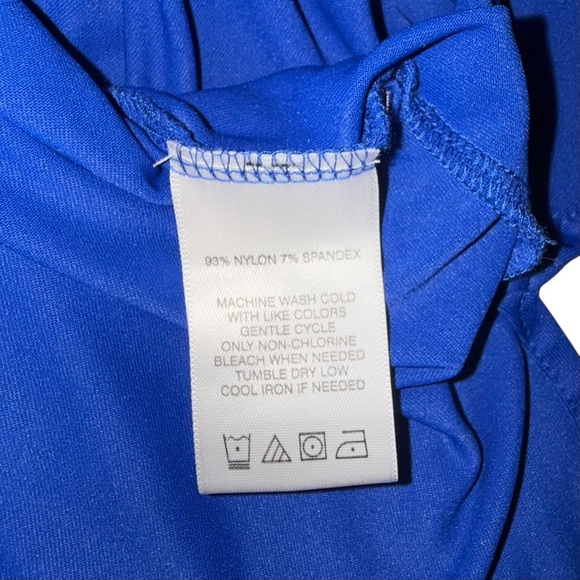 FOXCROFT Sophia Johnny Collar Jersey Shirt Plus 1X Royal Blue - Picture 10 of 14